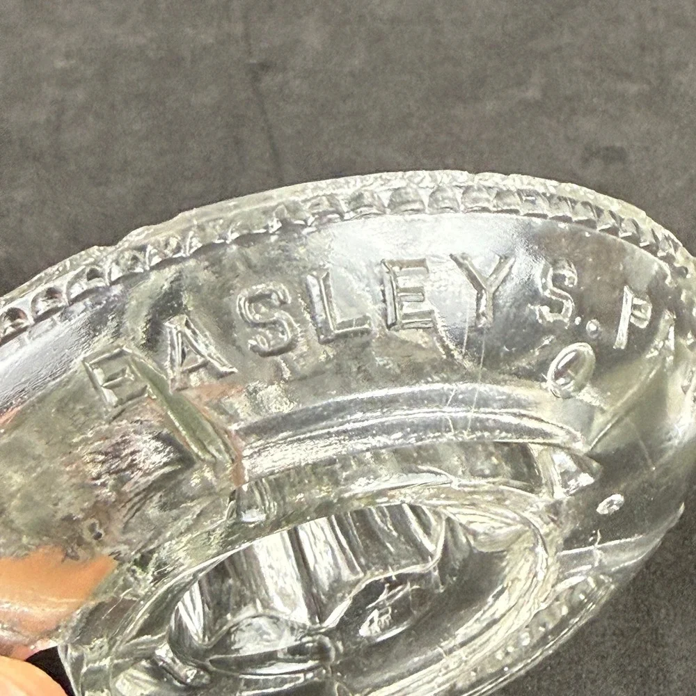 Easley‎ Citrus Juicer Reamer 4.5in Clear Vintage 1888 Patent Style